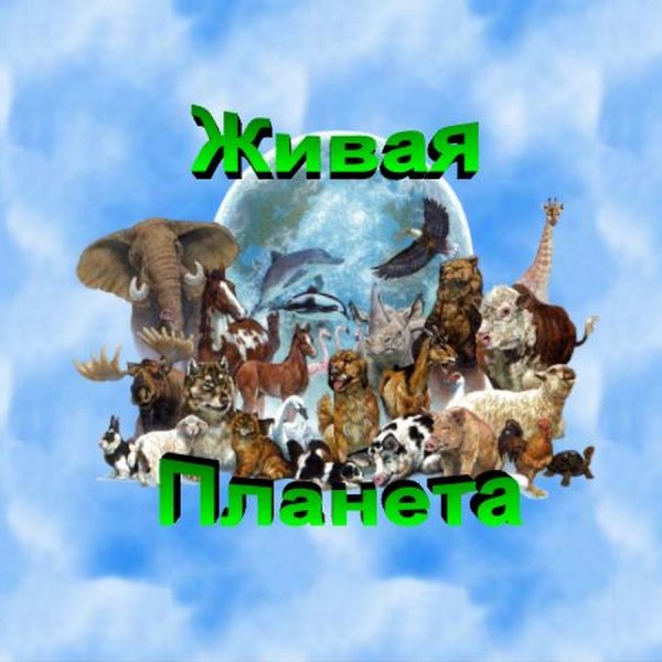 Надпись Живая Планета