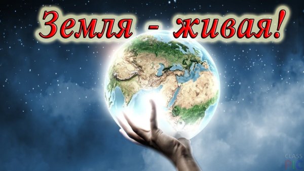 Надпись Живая Планета