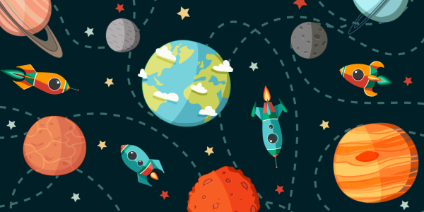 Карта космического путешествия для детей