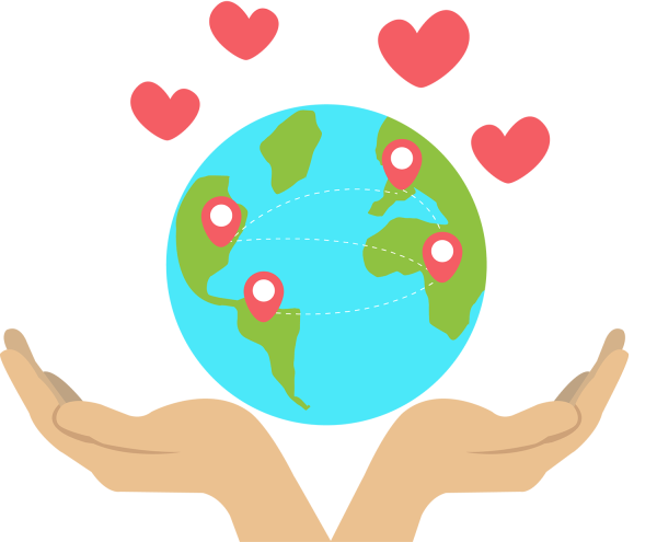 Руки держат землю