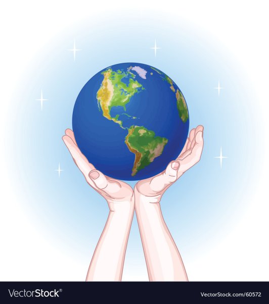 Руки которые держат землю