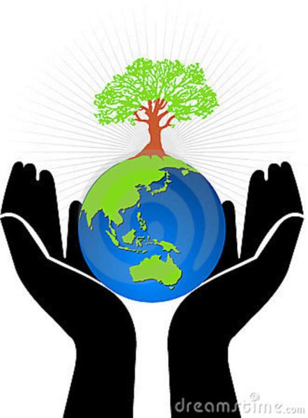 Земля в ладонях рисунок