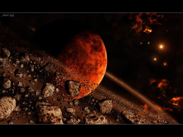 Гибель планеты арт