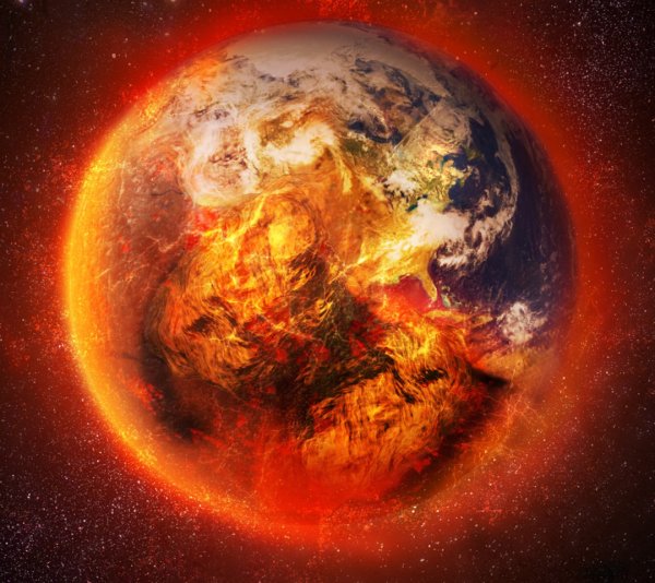 Планета земля в огне