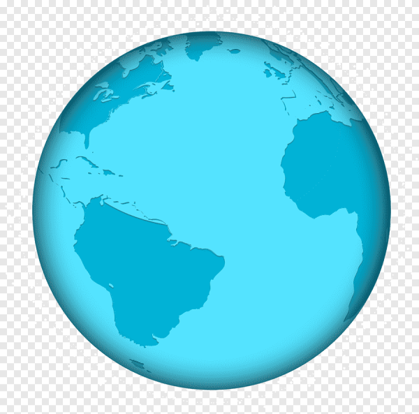 Голубая земля на белом фоне