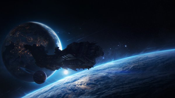 Космос планеты корабли