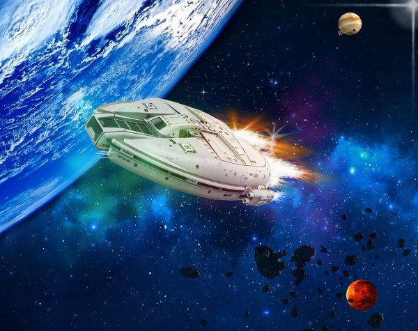 Звездолет на планете