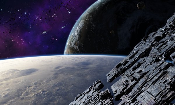 Космос планеты корабли