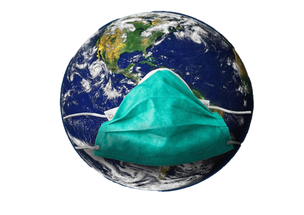 Земной шар в маске