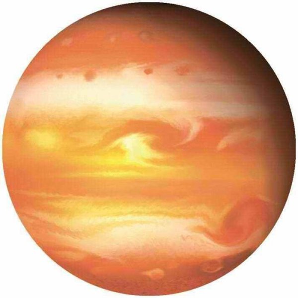 Венера Планета на белом фоне