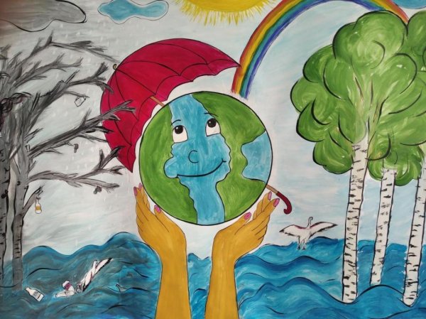 Рисунок чистая Планета