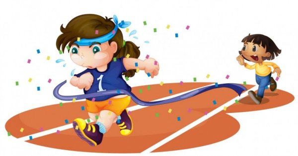 Спортивные соревнования дети вектор