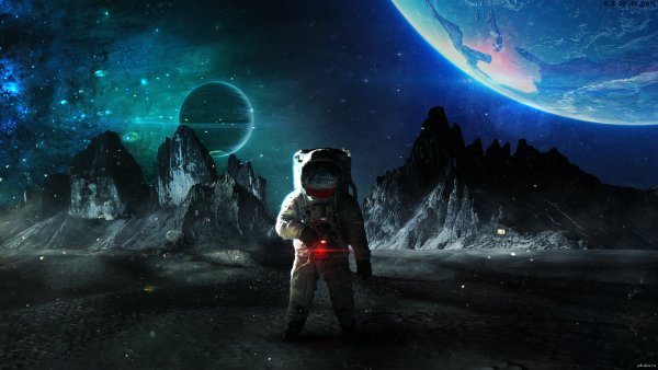 Космонавт на другой планете