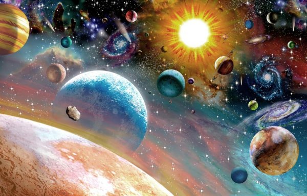 Космический пейзаж живопись