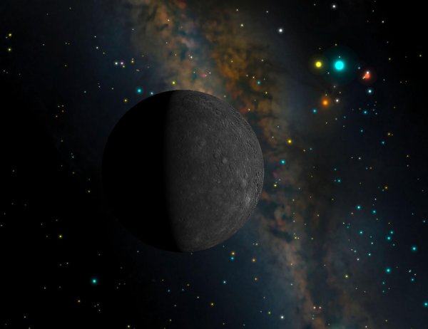 Красивый Меркурий в космосе