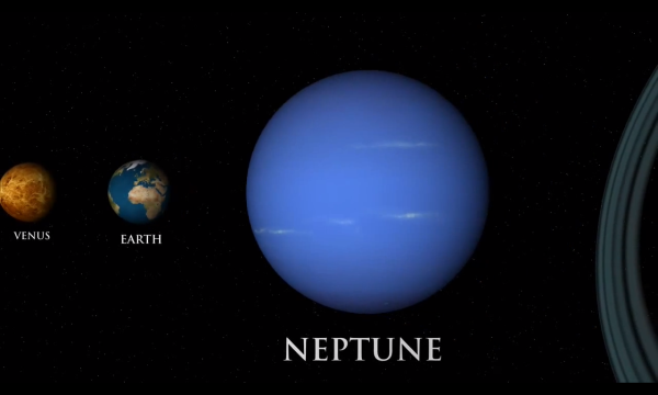 Размер планеты Нептун