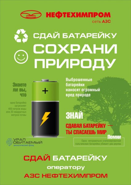 Использованные батарейки