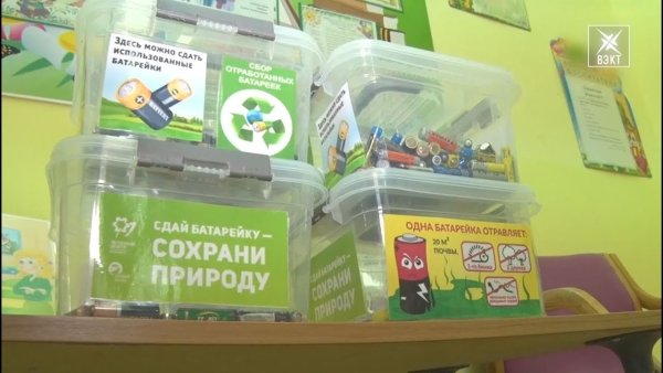 Сбор батареек в детском саду