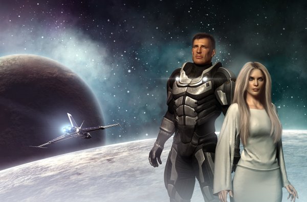 Мужчина и женщина космос фэнтези