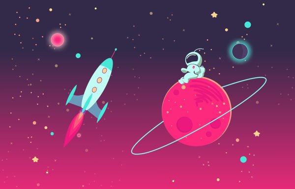 Космический фон мультяшный