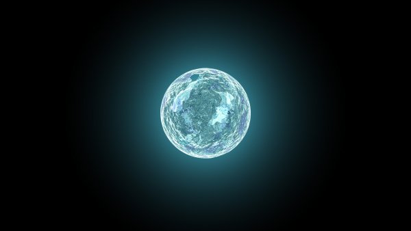 Планета на черном фоне