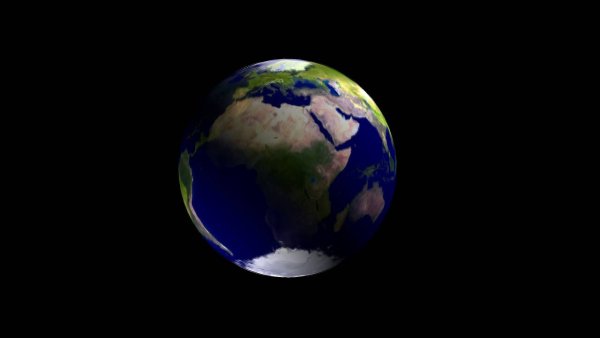 Планета земля на черном фоне