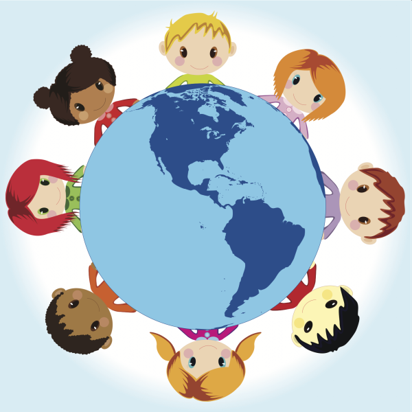 Дети вокруг земного шара