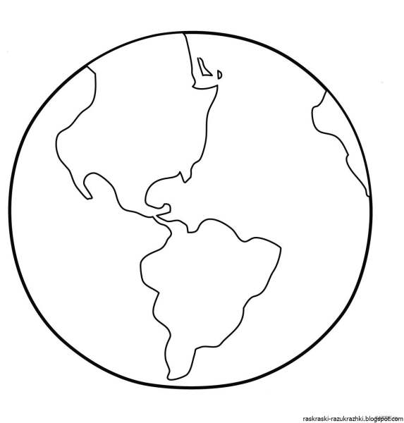 Земля раскраска