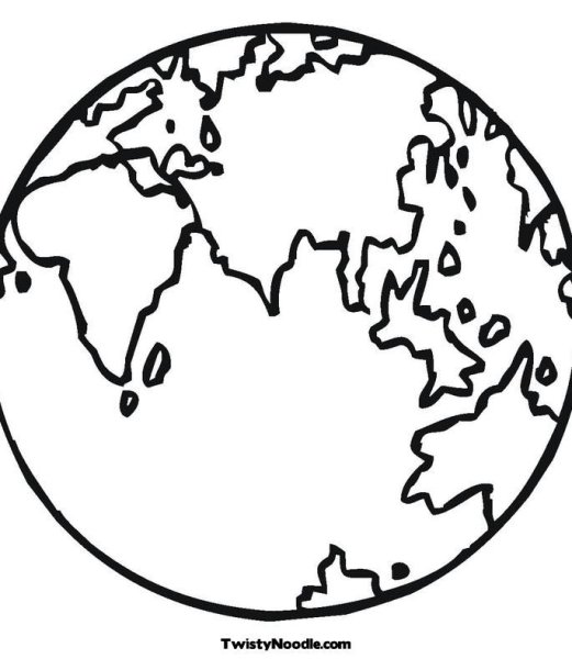 Планета земля раскраска