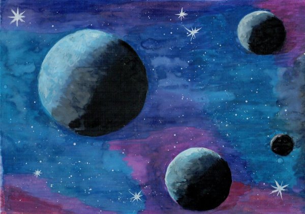 Космос рисунок