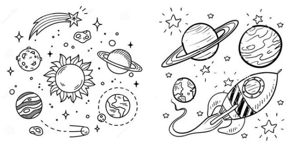 Космос рисунок