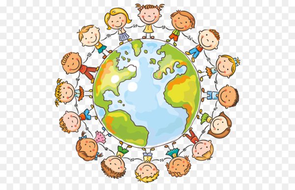 Дети вокруг земли