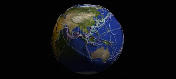 Кабеля интернета под океаном