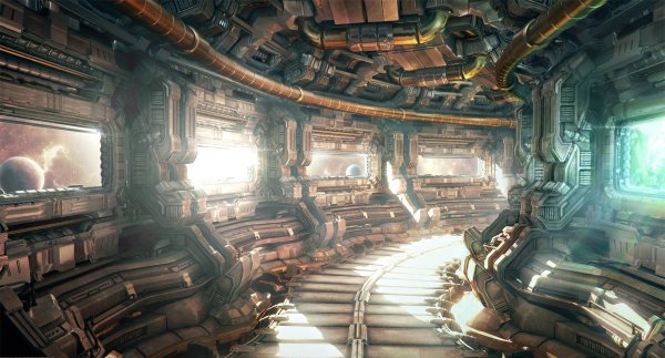 Sci Fi корабль внутри