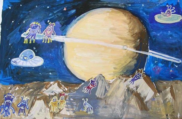 Космос рисунок