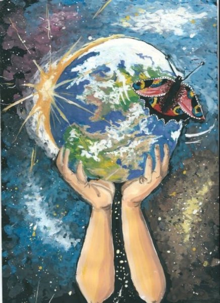 Планета земля живопись