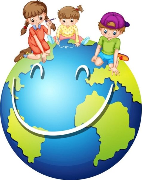 Дети на земном шаре