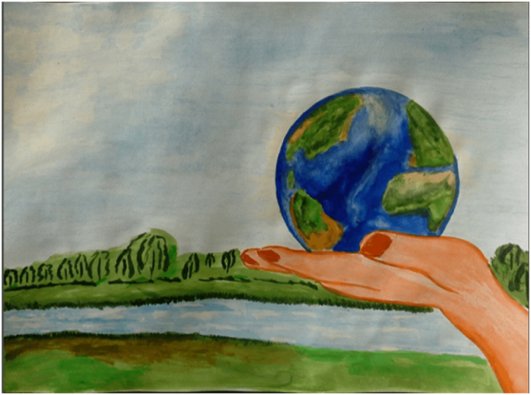 Рисунок чистая Планета