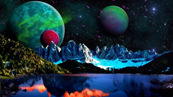 Пейзаж неизвестной планеты