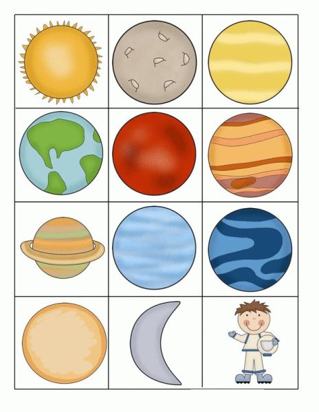 Планеты для дошкольников