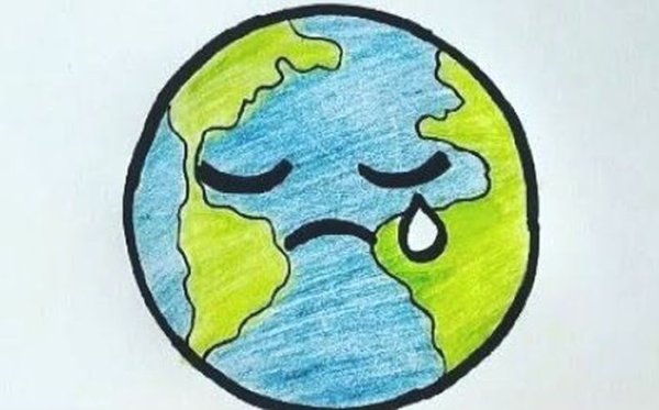 Рисунок на тему Планета заболела