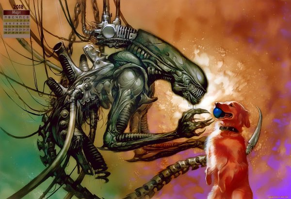 Чужой Ксеноморф и хищник