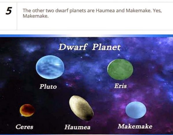 Плутон Хаумеа Макемаке и Эрида