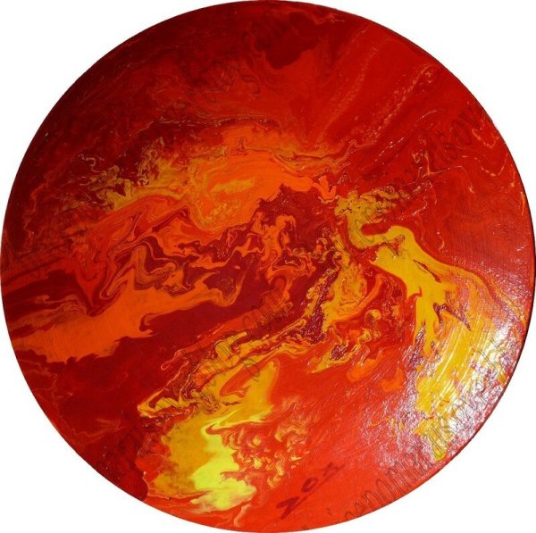 Планета Марс на белом фоне