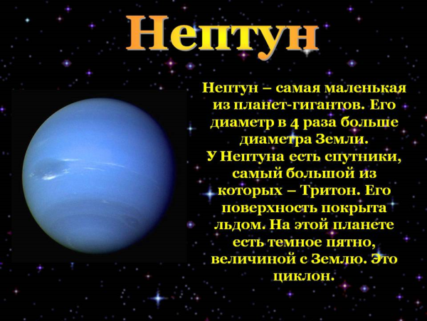 Нептун Планета описание для детей
