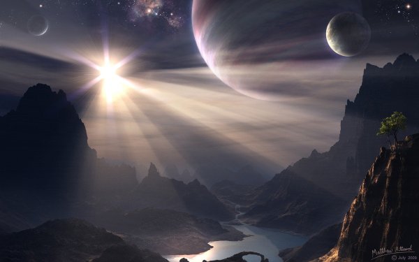 Фантастические пейзажи других планет