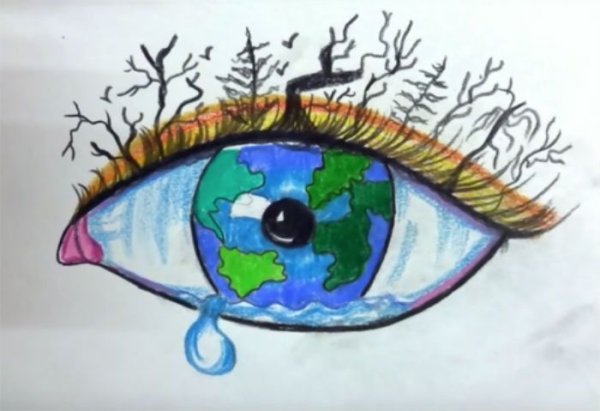 Рисунок на тему экология несложный