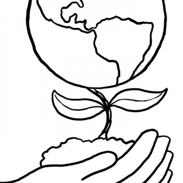 Планета земля раскраска для детей