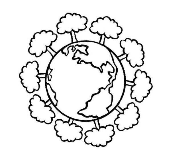 Чистая Планета раскраска