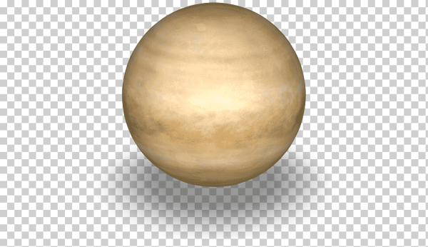 Венера Планета на белом фоне